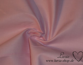 8,90 EUR/Meter cotton fabric plain monochrome pink soft pink light pink woven fabric 100% cotton