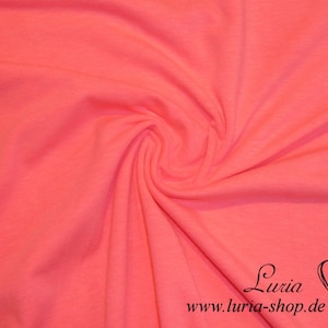 13,50 EUR/metro jersey jersey di cotone rosa neon / rosa uni tinta unita