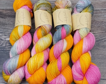 HANDDYED Sock Yarn "Colorful Feet" - Hand-dyed Unique Items!