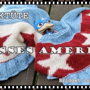 Strickpackung Tuch Misses America DIY Bild 3