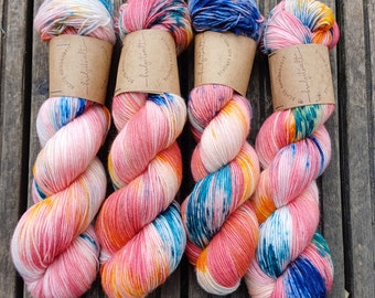 HANDDYED sock yarn "Aras" hand-dyed unique pieces!