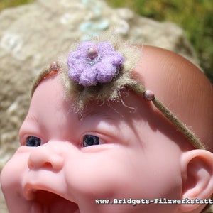 Gefilzt Stirnband für Baby Fotografie Bild 1