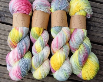 HANDDYED Sockengarn "Neon-Stone reloaded" handgefärbte Unikate!