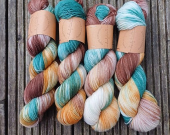 HANDDYED Sockengarn "Waldbaden" handgefärbte Unikate!