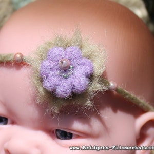 Gefilzt Stirnband für Baby Fotografie Bild 3