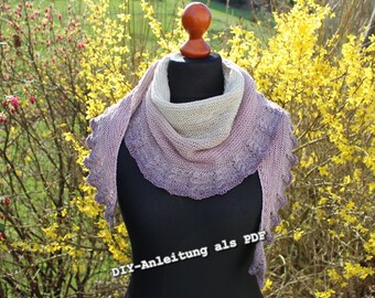 Knitting pattern shawl "Little Braids" DIY! Simply!