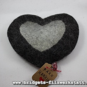 Kirschkernkissen warmherzig Filz handmade Bild 1