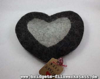 Kirschkernkissen " warmherzig"  Filz *handmade*!