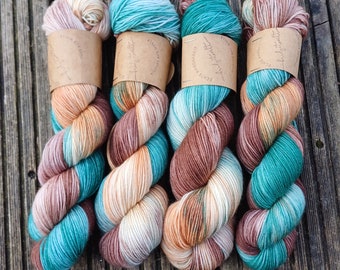 HANDDYED sock yarn “Forest Bathing” hand-dyed unique pieces!