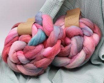 Handgefärbter Kammzug Merino d Arles