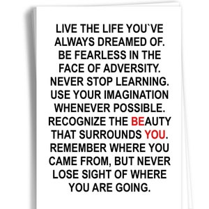 Print // (Post)Karte // inspirierende Karte // Motivation Druck // Wand-Dekor // Be You