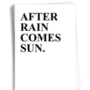 Print // (Post)Karte // inspirierende Karte // Motivation Druck // Wand-Dekor // After Rain