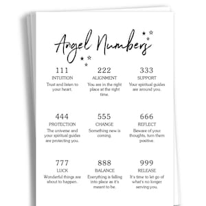 Print // (Post)Karte // inspirierende Karte // Motivation Druck // Wand-Dekor // Angel Numbers