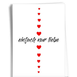 Print // (Post)Karte // inspirierende Karte // Motivation Druck // Wand-Dekor // Einfach nur Liebe
