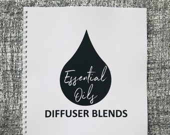 Essential Oils Diffuser Blends // Notebook // Wire comb binding