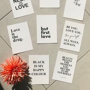Karten Set 'Shine'  // Inspiration // Empowerment // 8 Stück