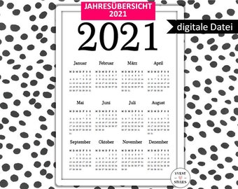10 Jahres Kalender Etsy