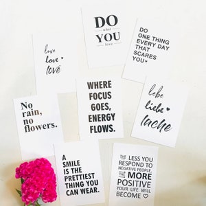 Karten Set 'Love'  // Inspiration // Empowerment // 8 Stück