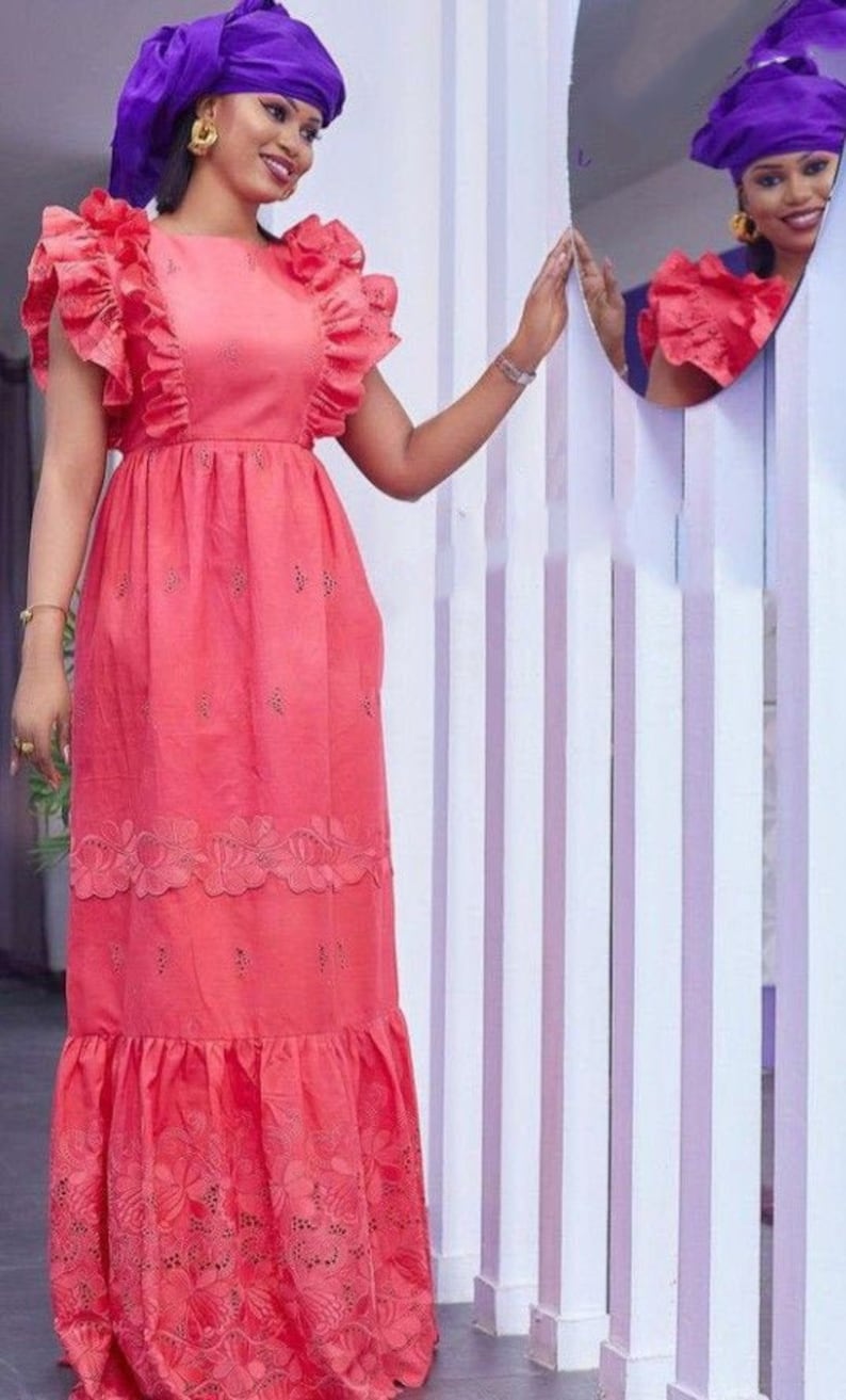 Plus size dressPlus size clothing Premium Getzner magnum gold African dressAfrican clothingAfrican fashion African dressBazin boubou