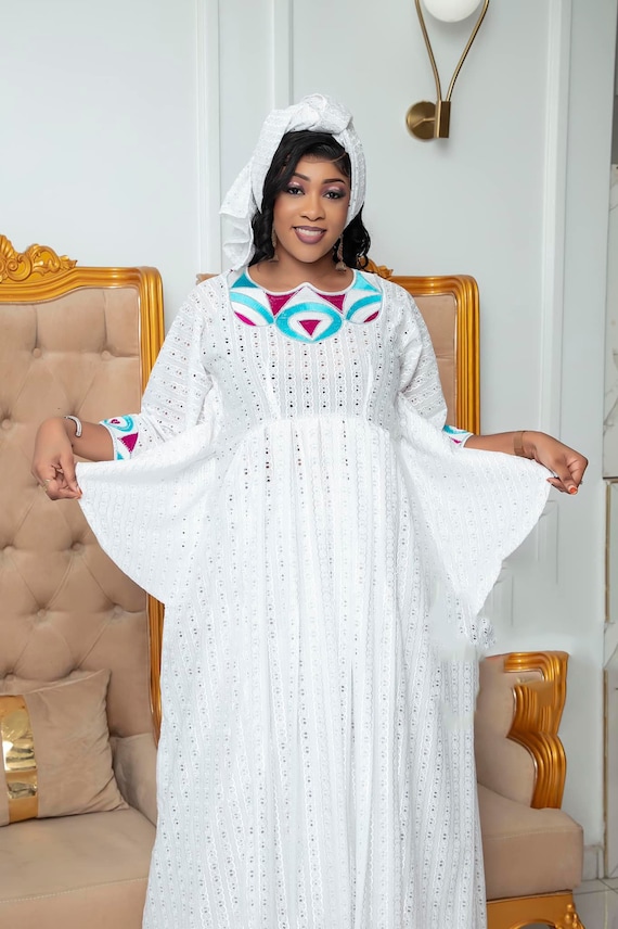 Broderie Simple African Clothing african Fashion African Dress bazin Boubou Plus Size Dress plus Size Clothing Etsy UK