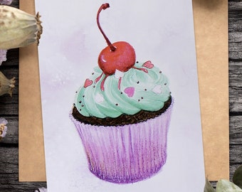 Postcard -Cupcake-