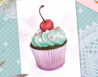 Cartolina - Cupcake -