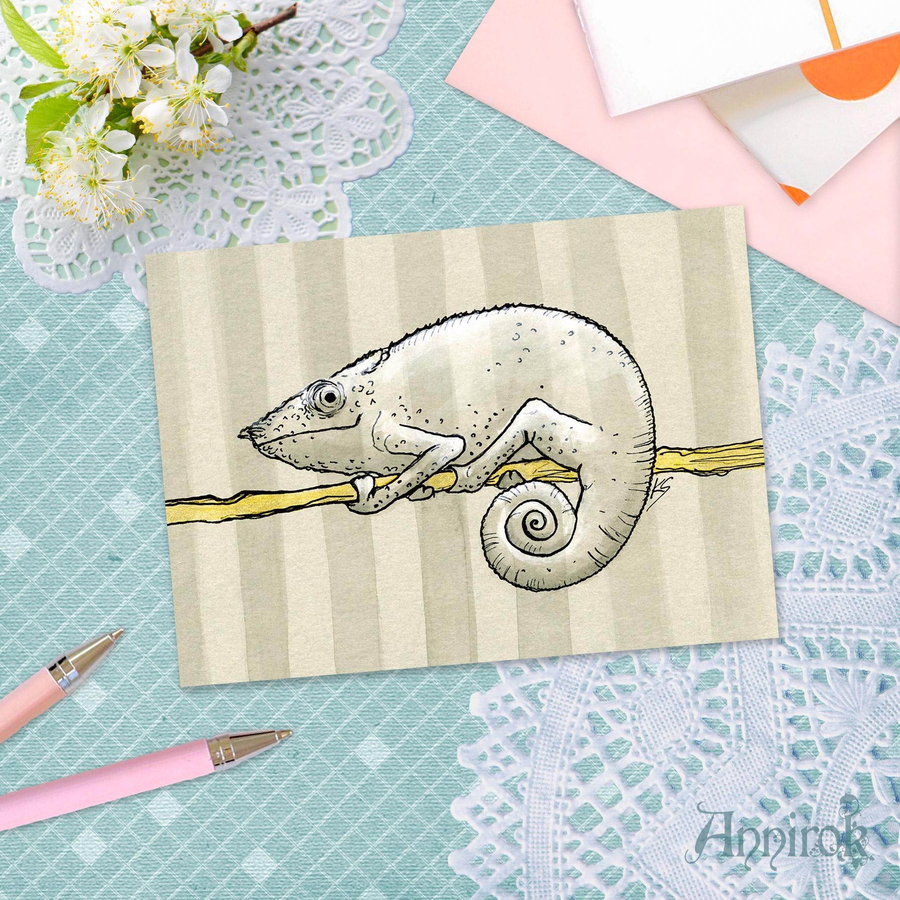 Postcard -Chameleon-