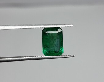 Emerald Cut Faceted Loose Gemstone 2.35 Cts 100/% Natural Zambian Emerald Octagon Cut Gemstone 6.60X9X4.60mm