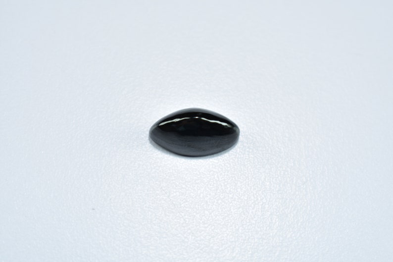 Black Spinal Marquise Shape Loose Gemstone 9X18X9mm Natural Black Spinal Cabochon Gemstone 14 Cts
