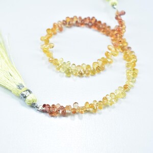 Yellow Sapphire Faceted Teardrop Beads, AAA++ Sapphire Beads, Natural Sapphire Drops Bead, Sapphire Shaded Faceted, Sapphire Briolette Beads