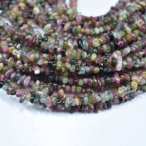 Multi Tourmaline Smooth Chips Beads, Natural Tourmaline Uncut Beads, 3.5-4mm Tourmaline Nuggets Beads, Tourmaline 16 Inch, Tourmaline Beads