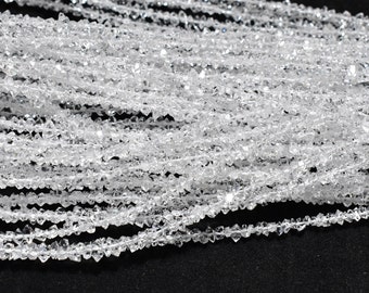 AAA++ Herkimer Diamond Quartz Nuggets Beads, 3-4mm Herkimer Diamond Beads, Gemstone Beads, Herkimer Fancy Nugget Beads, Herkimer Rough Beads