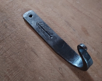 Hand Forged Wall Hook Pine Tree Design