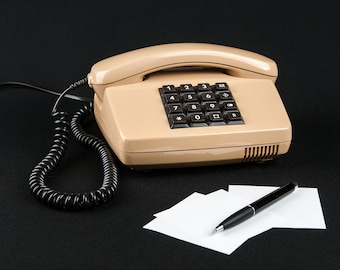 Tastentelefon 90er Jahre Vintage Posttelefon Retro Kommunikationstechnik