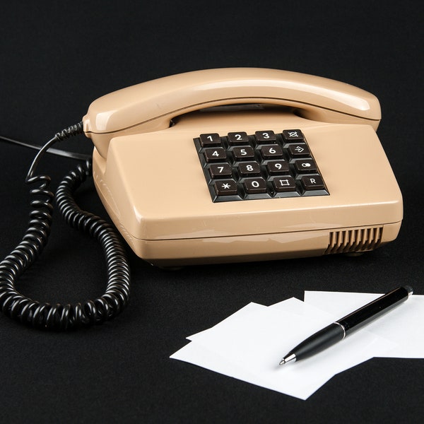 Tastentelefon 90er Jahre Vintage Posttelefon Retro Kommunikationstechnik