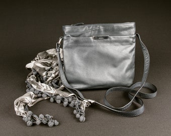 Handtasche GERRY WEBER Umhängetasche Vintage Lederaccessoire Set Retro Damentasche