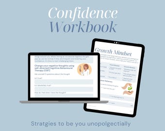 Confidence & Self-Esteem Workbook: Coaching Exercises (Printable Journal)