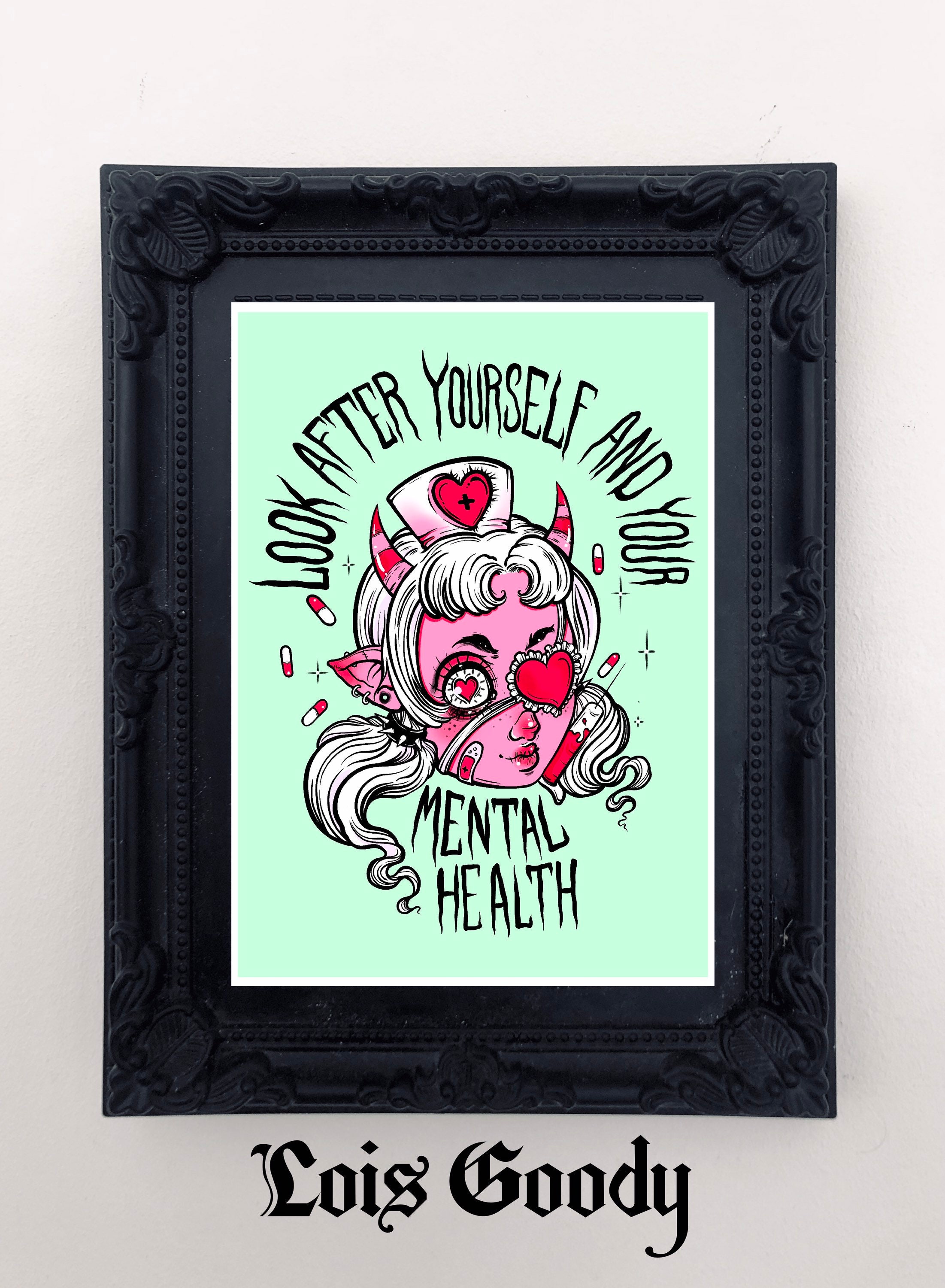 Menhera too cool | Art Print