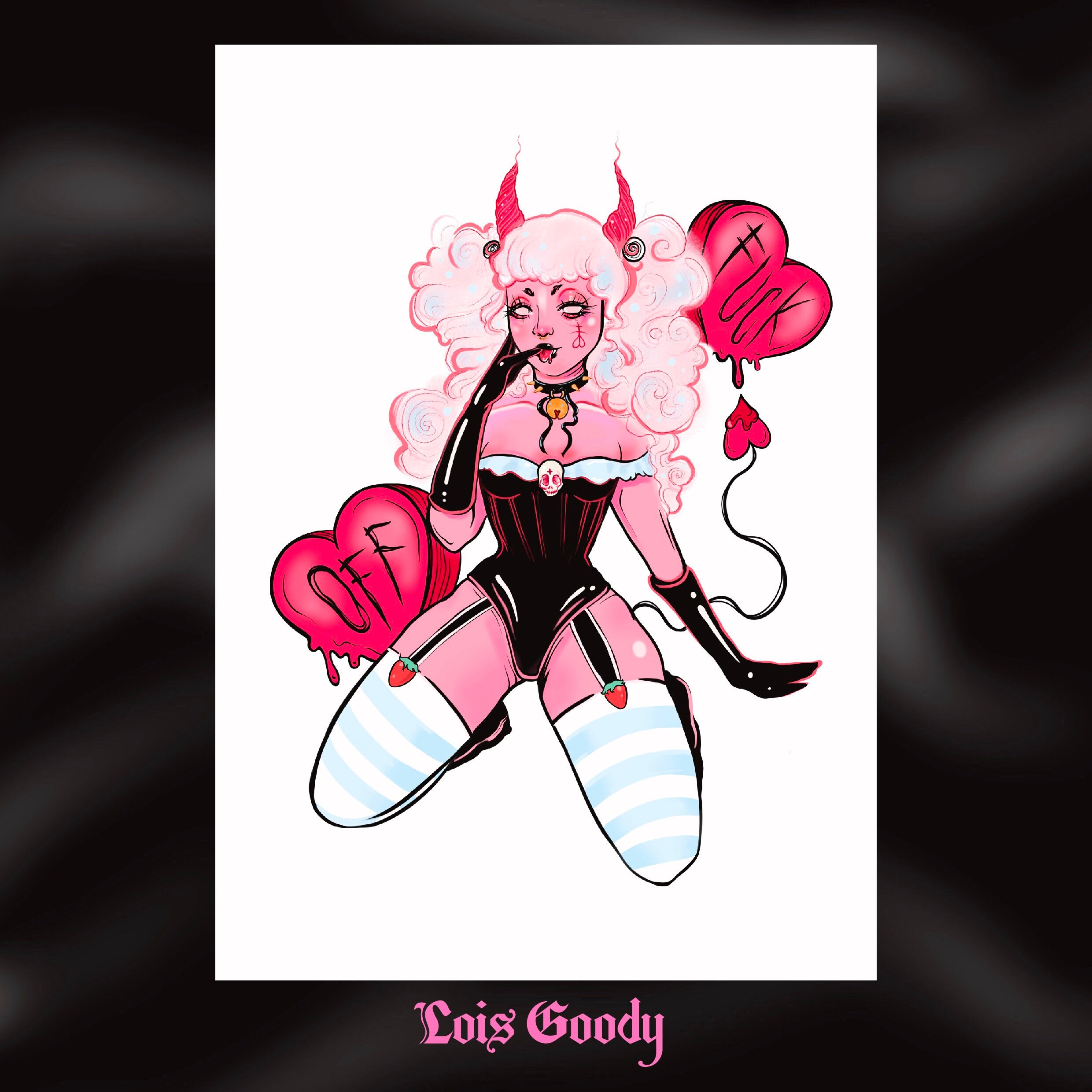 Vampiresse Halloween Dessin 20 5 X 15 Cm Candy Demon Art Print Vampire Pastel Goth Demon Spooky - Etsy New Zealand