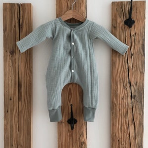 Pajamas/overalls organic muslin “Altmint”