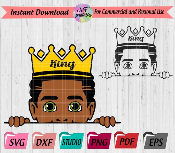Download Peek A Boo With Crown King Boy Svg Peek A Boo Boy Peeking Etsy