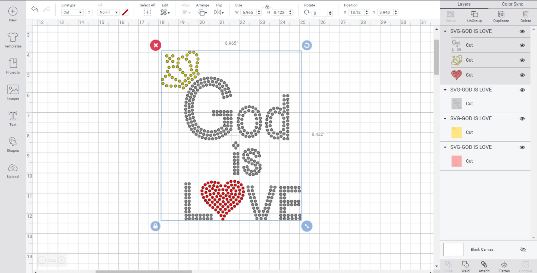 Download Rhinestone SVG God Is Love Digital Transfer Template | Etsy