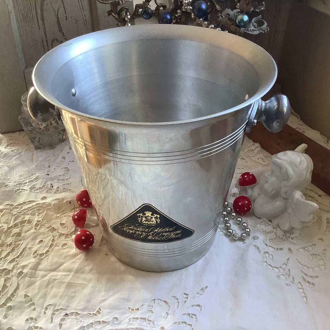 Champagne Cooler Kupferberg U Company Rare Ice Bucket With Coat of Arms