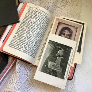 3x Kirchenbücher Sterbebilder Heiligen Bilder