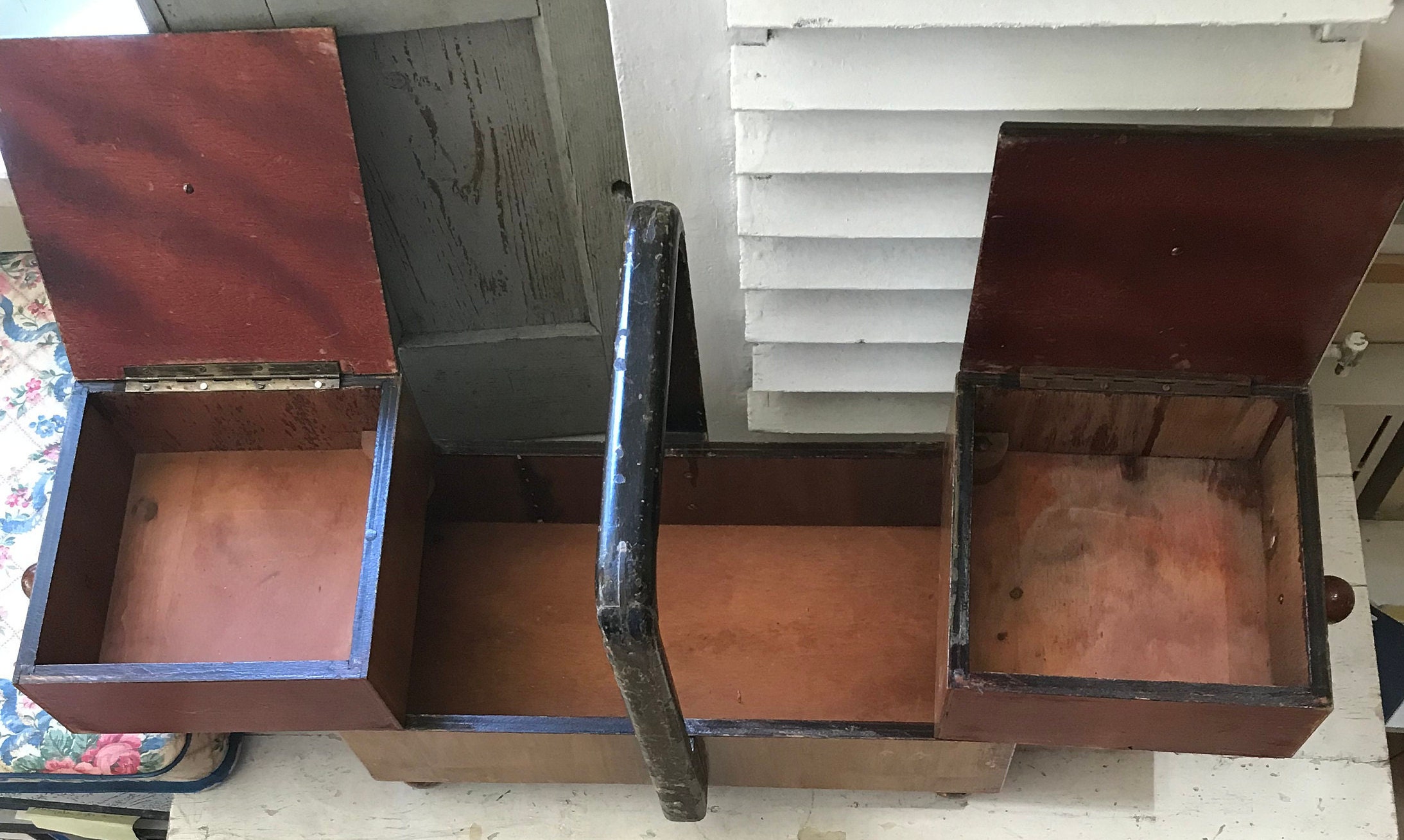 Caja de costura inusual como pequeña cómoda | Etsy