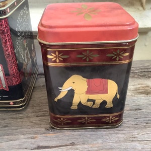 Set of 3 tea caddies Asia style image 3