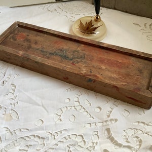 vintage stylusdoos houten kist pennen opslag cadeau schilder afbeelding 10