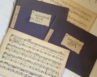 vieux livres de musique en papier des années 40