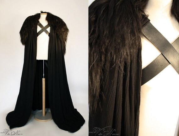 Jon Snow Night S Watch Cape Costume Game Of Thrones Etsy
