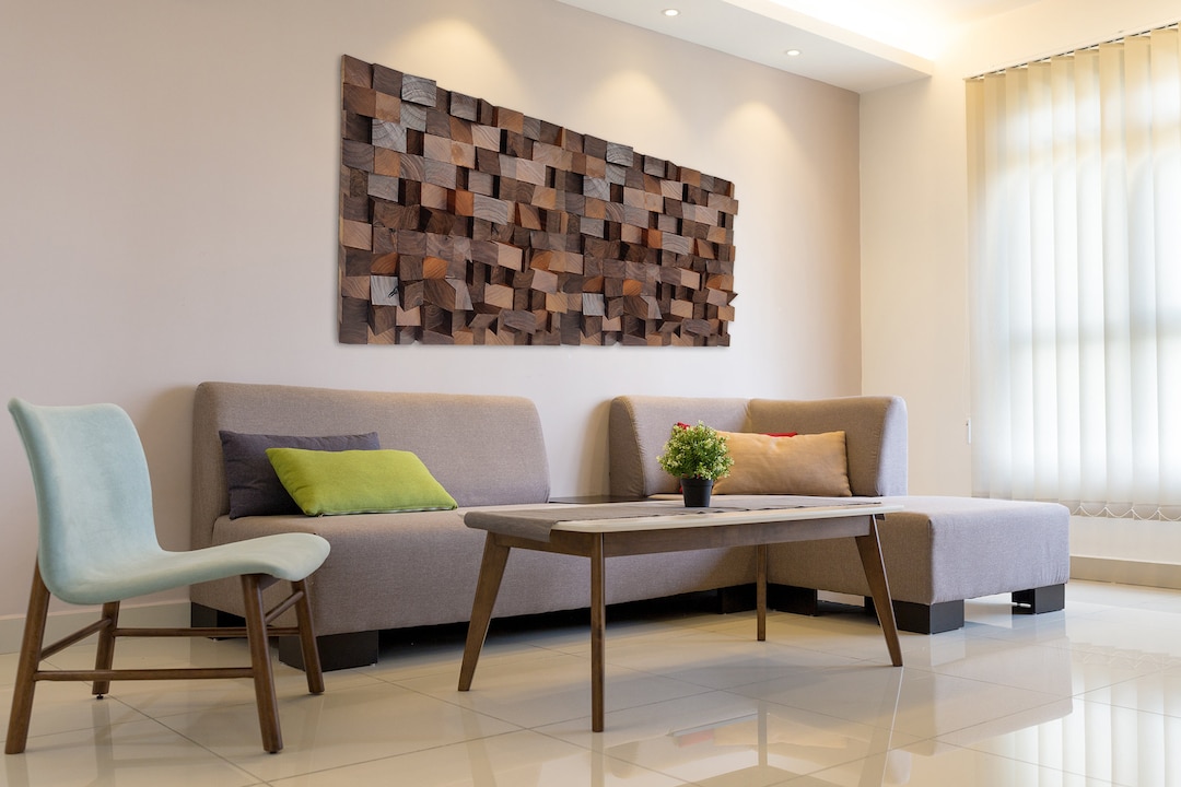 Walnut Wood Wall Decor | Acoustic Panel 3D Wood | Wood Mosaic | Sound ...